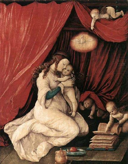 BALDUNG GRIEN, Hans Virgin and Child in a Room china oil painting image